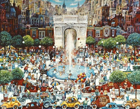 Framed Washington Square Print