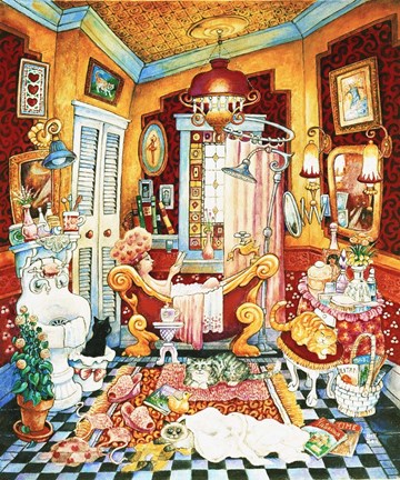 Framed Victoria&#39;s Bath Print