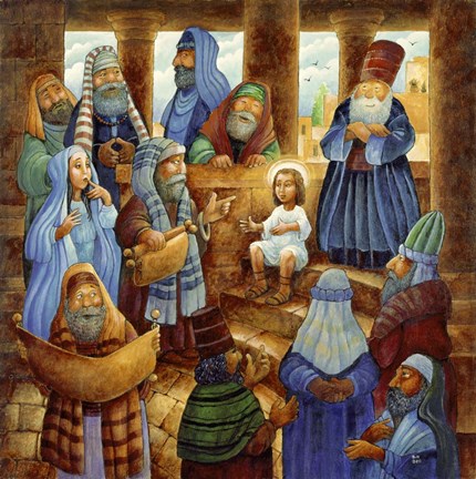 Framed J C In Temple Print