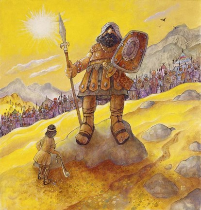 Framed David &amp; Goliath Print