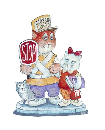 Framed Crossing Guards Print