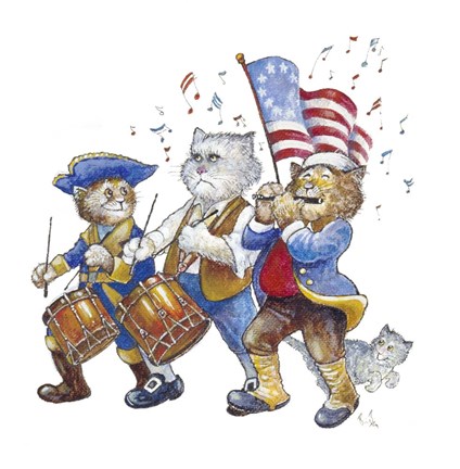 Framed Revolutionary Cats Print