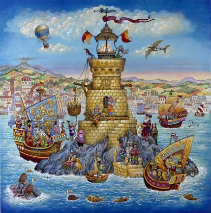 Framed Leonardo&#39;s Light Print