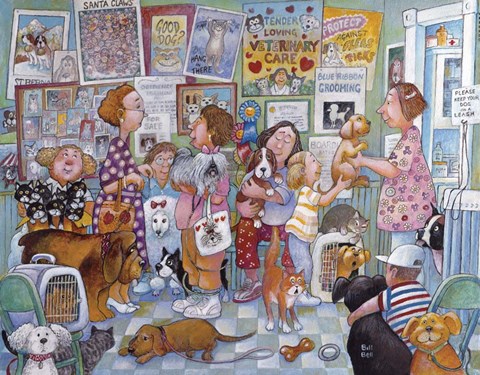 Framed Tender Loving Vet Print