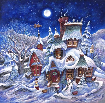 Framed December Snow Print