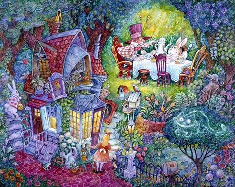 Framed Alice And The Hatter Print