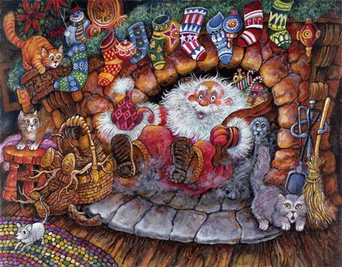 Framed Down the Chimney 1 Print