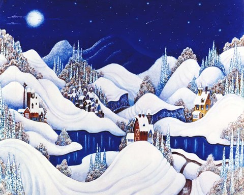 Framed Marshmallow Winter Print