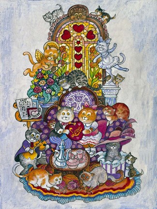 Framed &quot;&quot; Love&quot;&quot; Notes Print