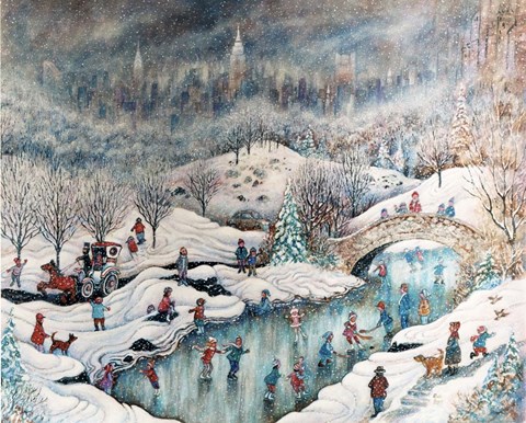 Framed Up In Central Park Print