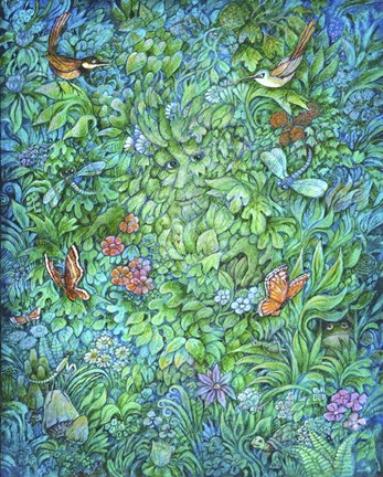 Framed Green Man Print