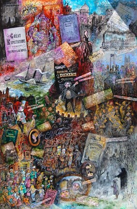 Framed Dickens Print