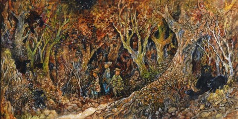 Framed Bear Hunters Print