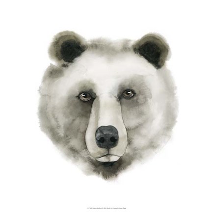 Framed Watercolor Bear Print
