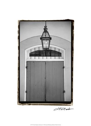 Framed French Quarter Architecture V Print