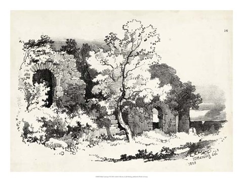 Framed Idyllic Landscape VI Print