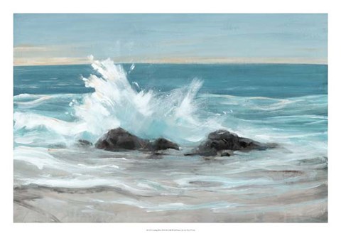 Framed Crashing Wave II Print
