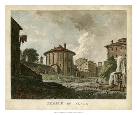 Framed Temple of Vesta Print