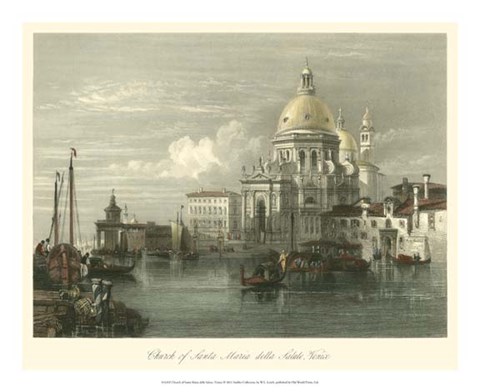 Framed Church of Santa Maria della Salute Print