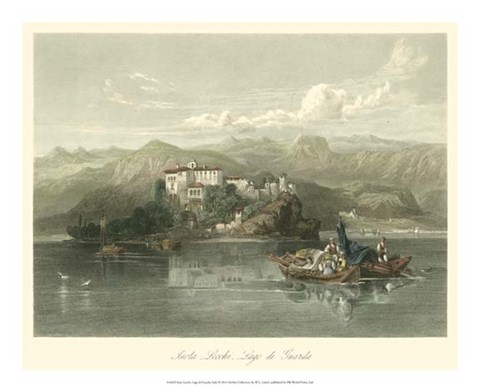 Framed Isola Lecchi, Lago di Guarda, Italy Print