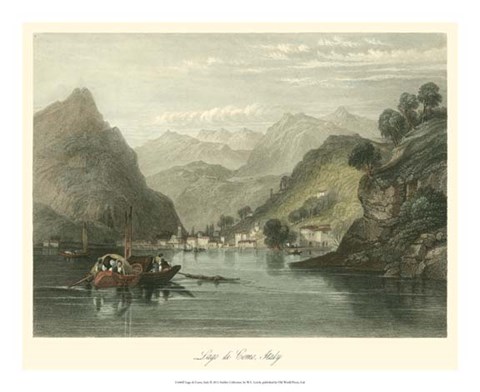Framed Lago di Como, Italy Print