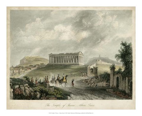 Framed Temple of Theseus- Athens, Greece Print