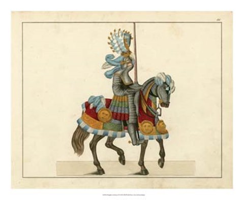Framed Knights in Armour I Print
