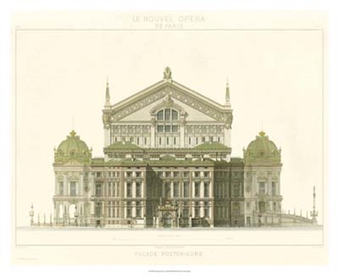 Framed Paris Opera House I Print