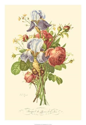 Framed Plentiful Bouquet I Print
