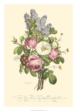 Framed Plentiful Bouquet III Print
