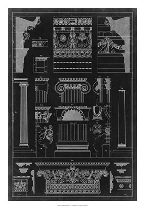 Framed Graphic Architecture IV Print