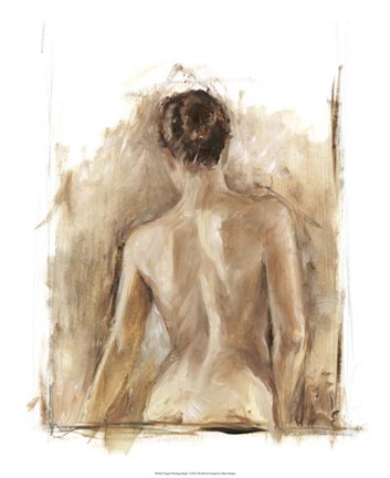 Framed Figure Painting Study I Print