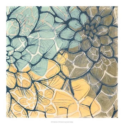 Framed Dahlia Dance I Print