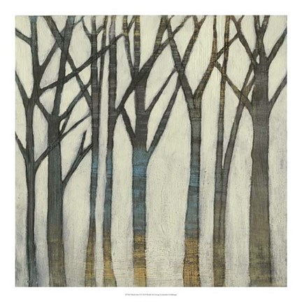 Framed Birch Line I Print
