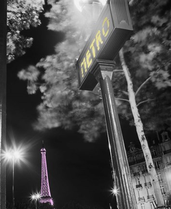 Framed Paris Metro Pop Print