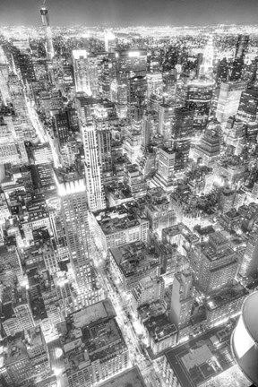 Framed Gotham City BW Print