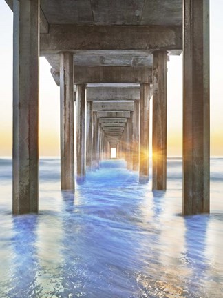 Framed Sea Door 2 Print