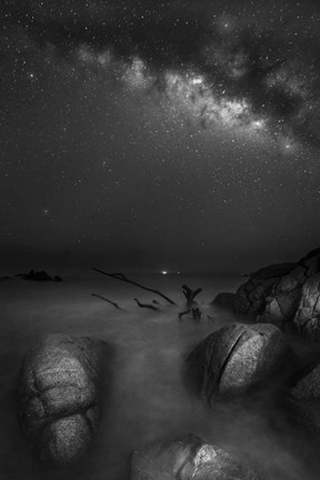 Framed Milky Way Huatulco 2 Print