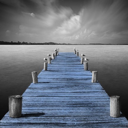 Framed Tierra Desnuda - Pop Blue Print