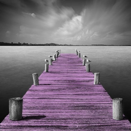 Framed Tierra Desnuda - Pop Pink Print