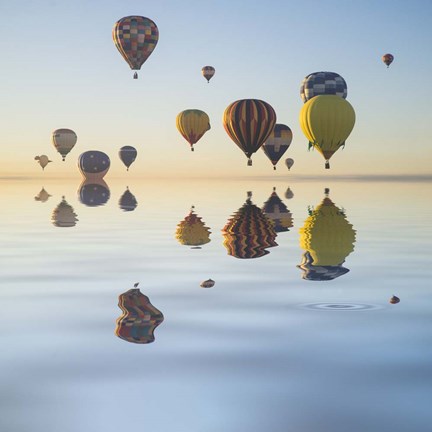 Framed Love is in Air V Print