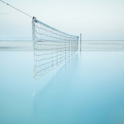 Framed Net at Pool Color Print
