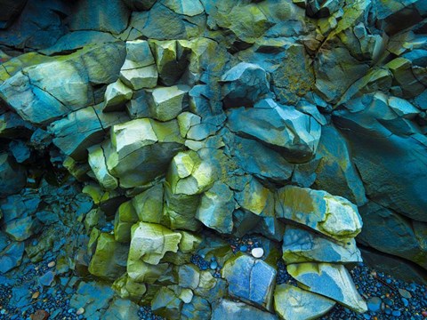 Framed Vik 5 Rocks Print