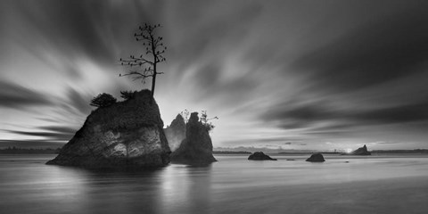 Framed Three Rocks Print