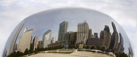 Framed Chicago Reflections, Chicago, Illinois 07 - Color Pan Print