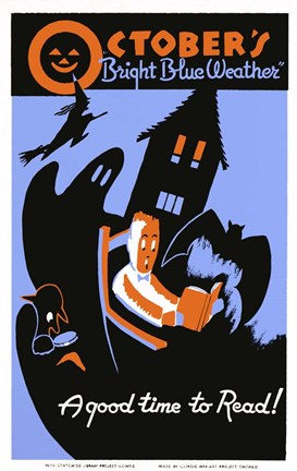 Framed October's Bright Blue Weather Print