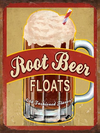 Framed Root Beer Float Print