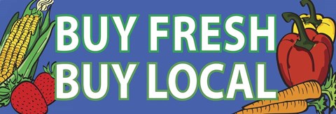 Framed Buy Local Print