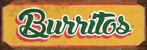 Framed Brurritos Gold Print