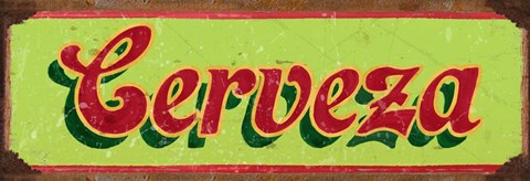 Framed Cervesa Lime Print